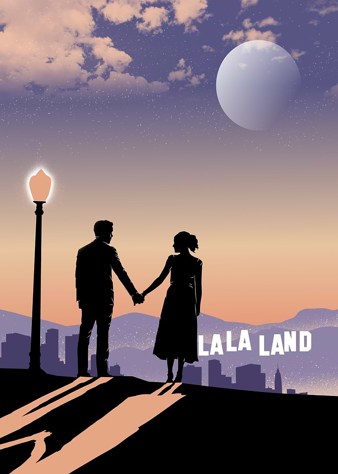 La La Land Movie Poster Silhouette