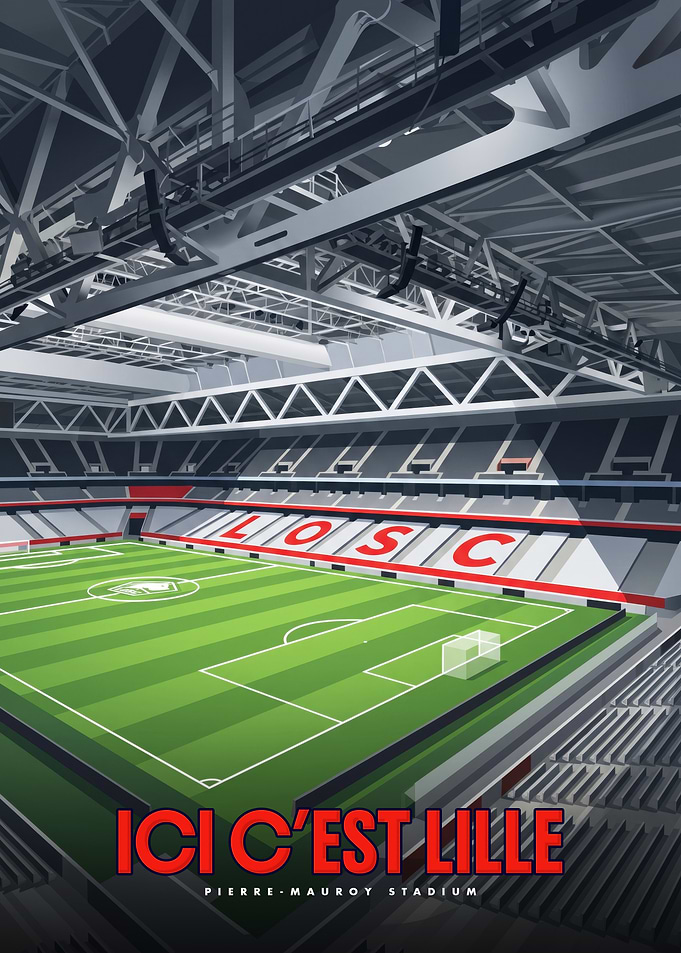 LOSC Pierre-Mauroy Stadium Poster