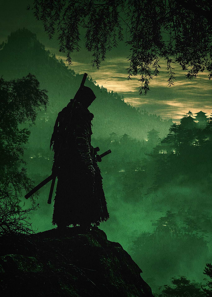 Samurai Warrior Dark Fantasy Art