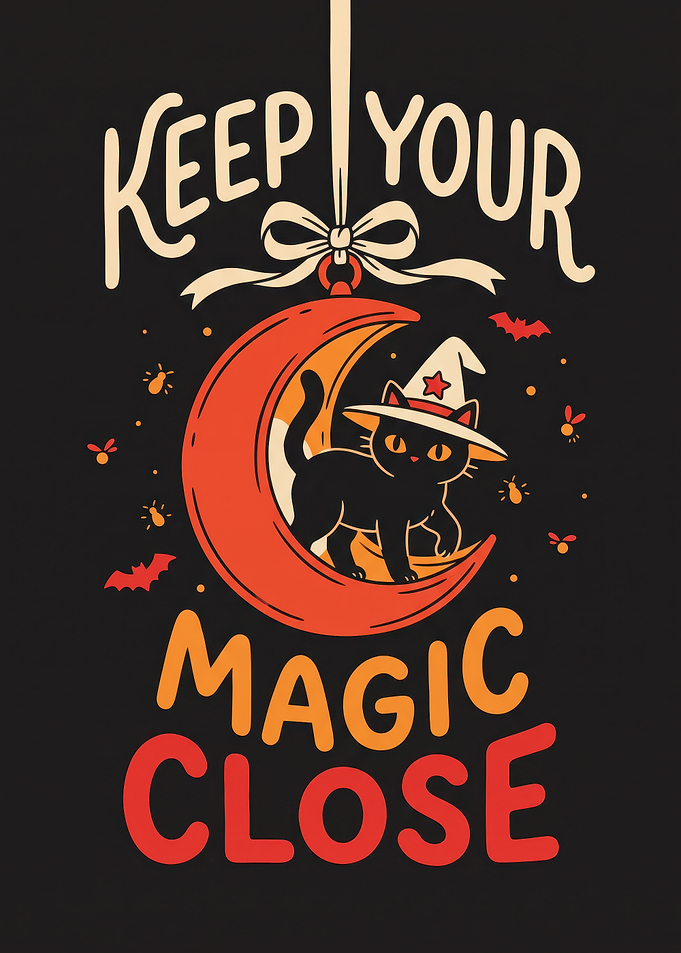 Keep Your Magic Close Halloween Illustration