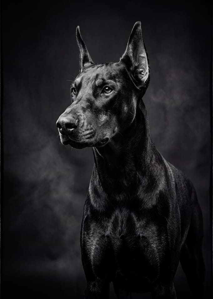 Majestic Doberman Portrait
