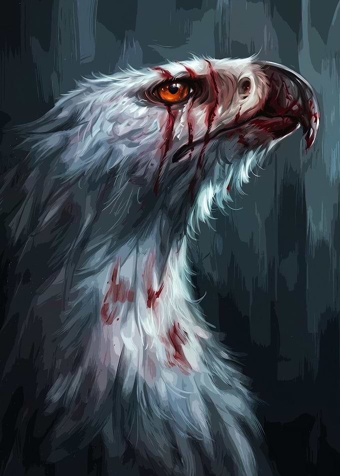 Wounded White Eagle Portrait