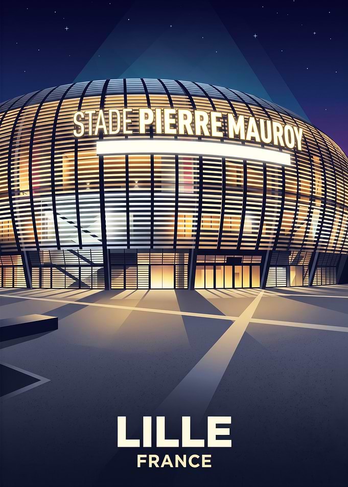 Stade Pierre Mauroy Lille Poster