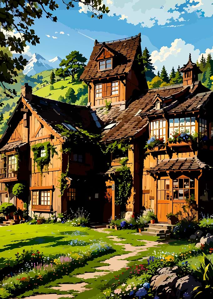 Cozy Alpine Cottage in Summer
