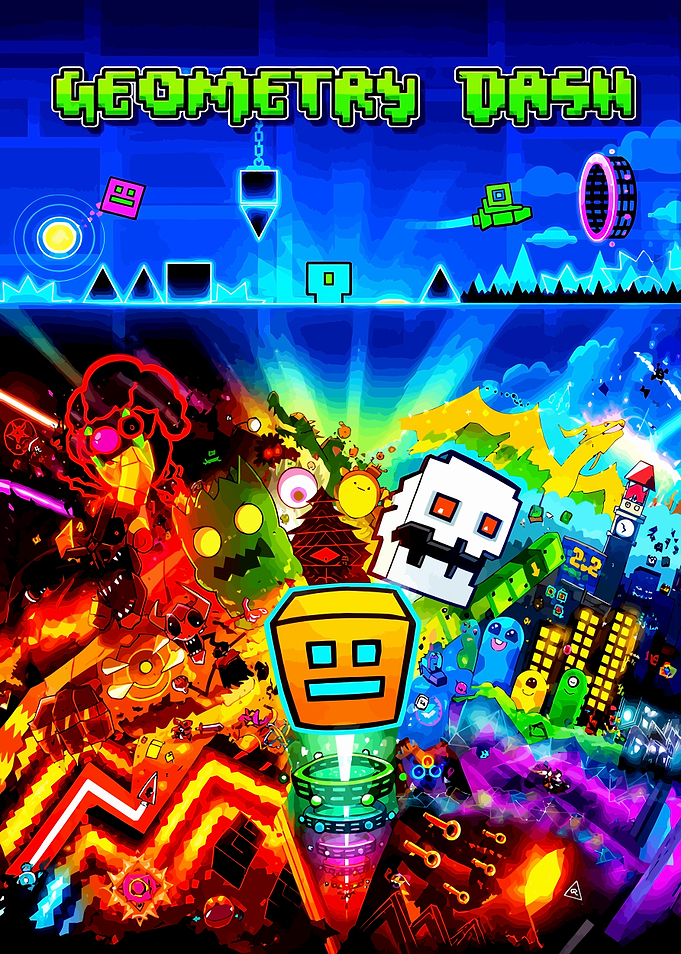 Geometry Dash Fan Art Portrait