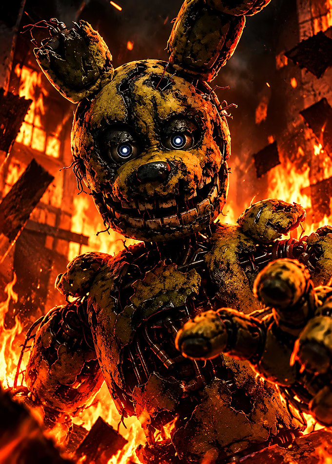 Springtrap in Burning Fazbear's Fright