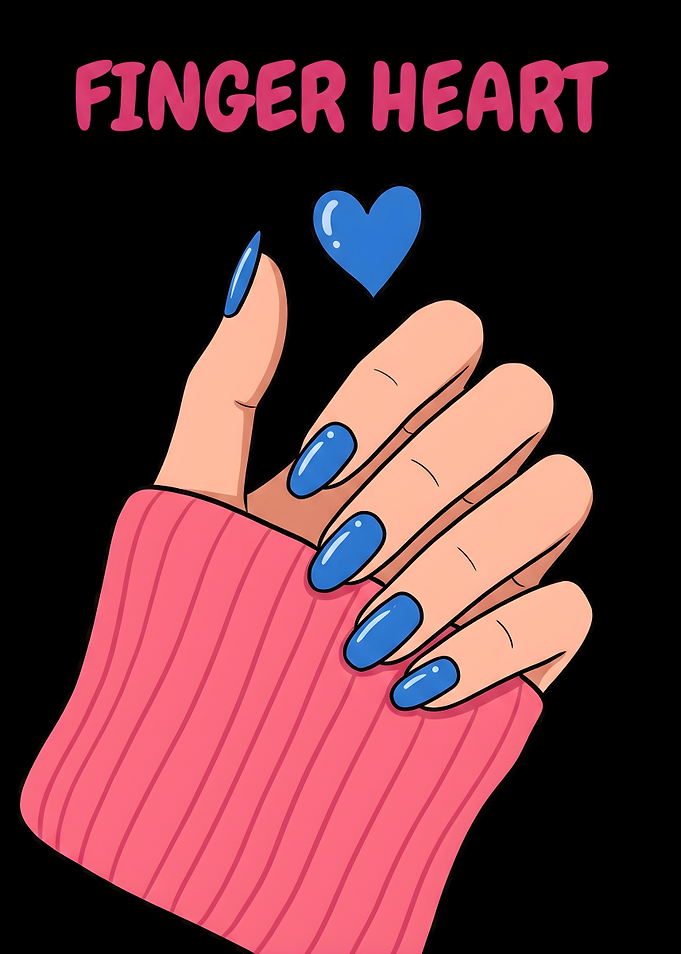Finger Heart Illustration