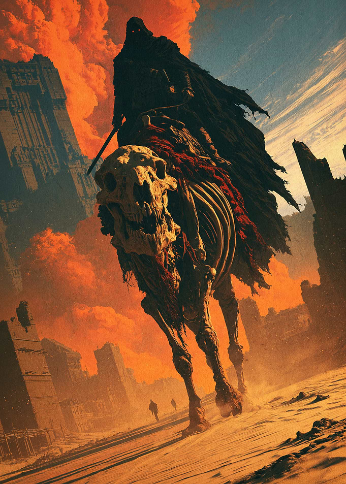 Dark Knight Skulls Fantasy Poster