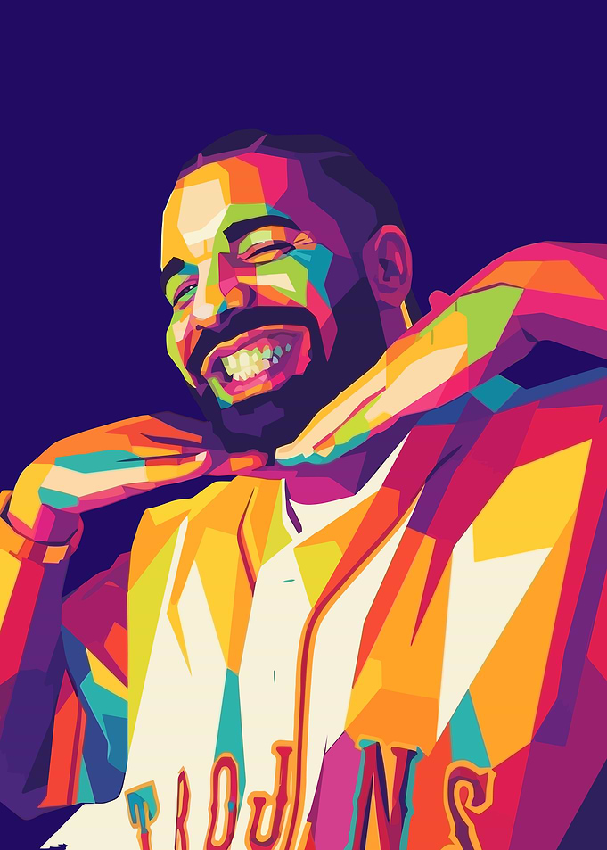 Drake WPAP Pop Art Portrait