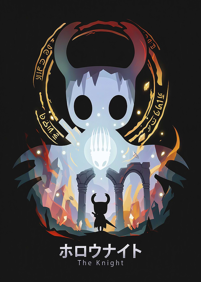 Hollow Knight The Knight Poster