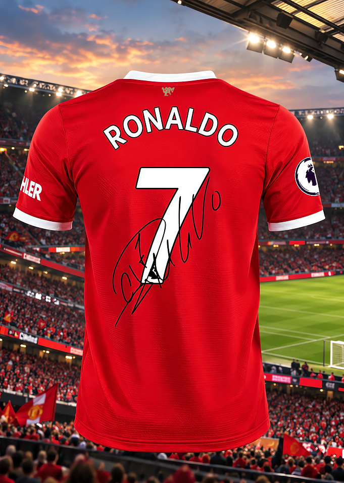 Cristiano Ronaldo Signed Manchester United Jersey