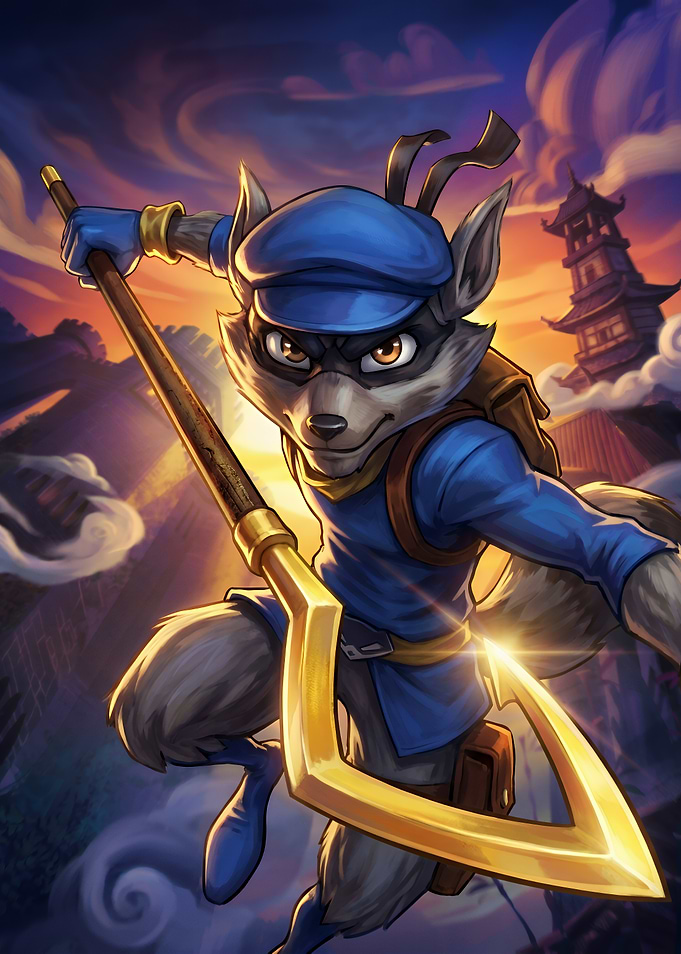 Sly Cooper with Golden Cane