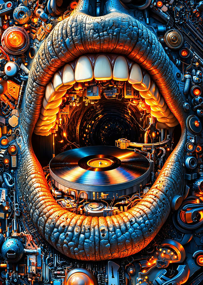 Cybernetic Mouth Vinyl Record Player