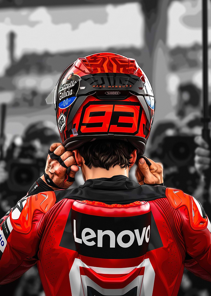 MotoGP Rider Illustration