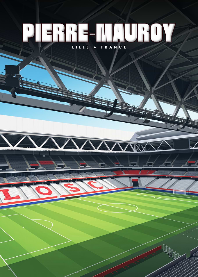 Pierre-Mauroy Stadium Lille France Poster