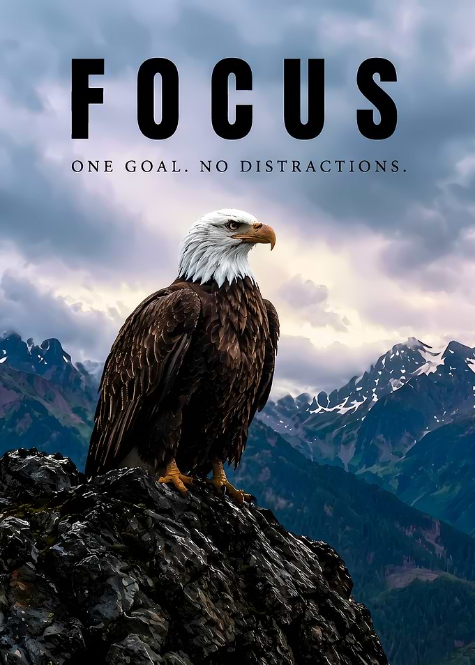 Focus Eagle Inspirational Poster