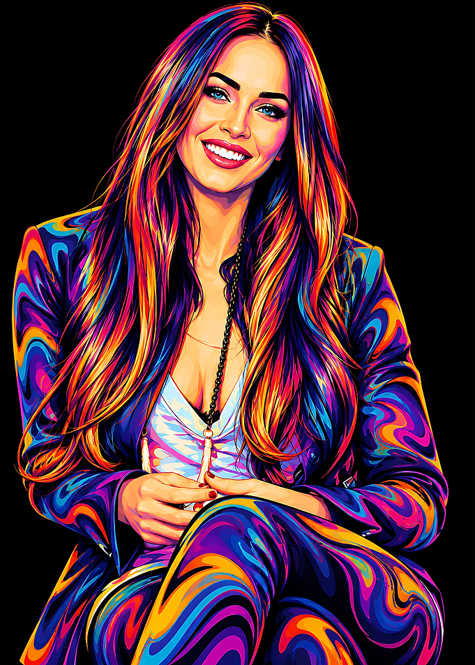 Megan Fox Pop Art Portrait
