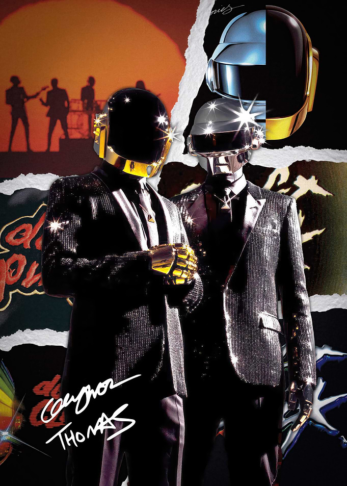 Daft Punk Collage Poster