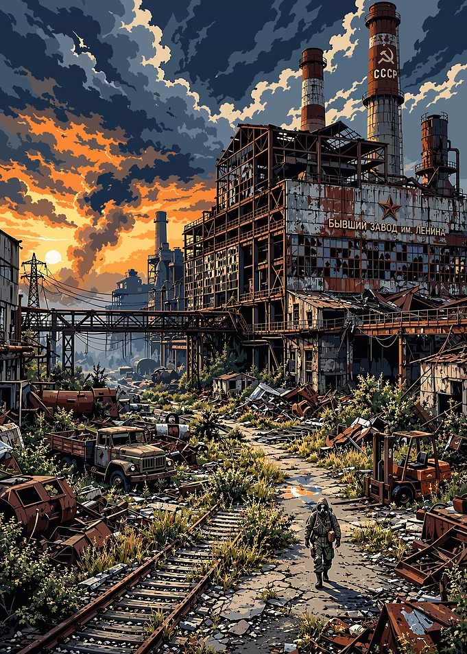 Post-Apocalyptic Soviet Industrial Ruins
