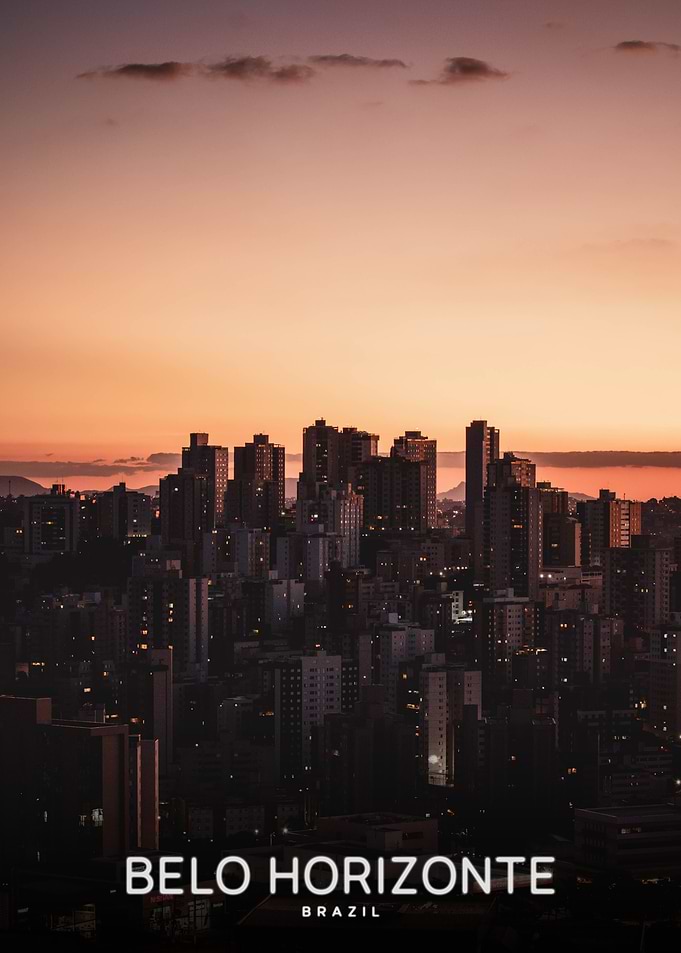 Belo Horizonte Cityscape at Sunset