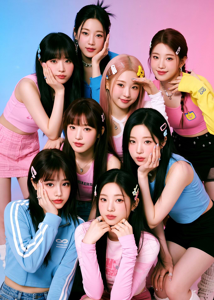 Hearts2Hearts K-pop Girl Group Portrait