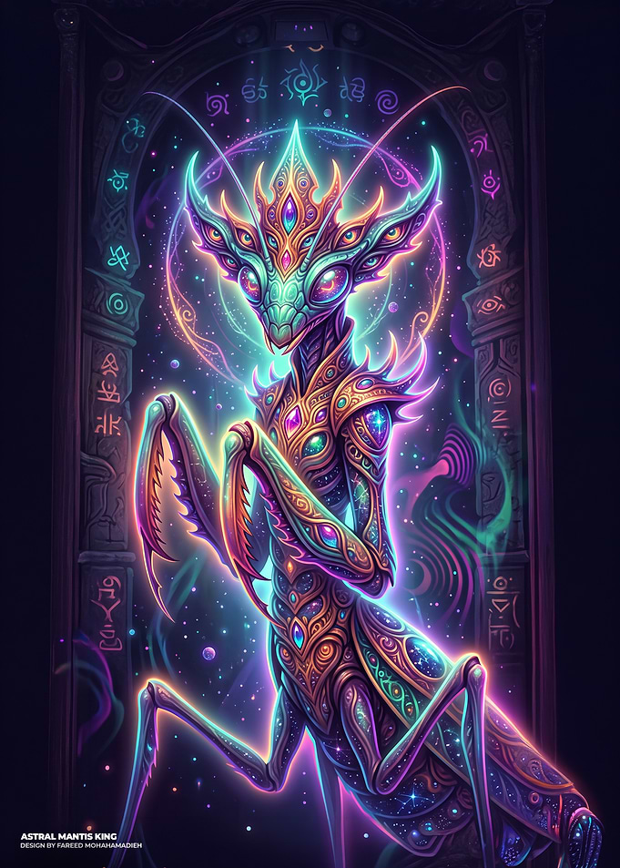 Astral Mantis King Cosmic Being