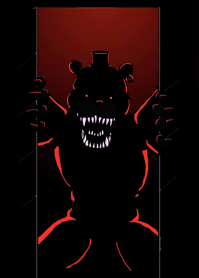 Nightmare Freddy Fazbear Silhouette