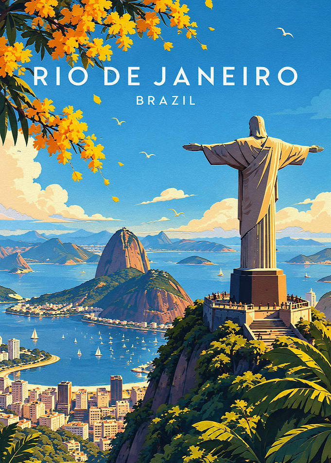 Rio de Janeiro Travel Poster