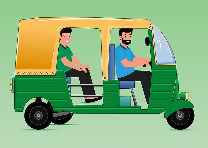Illustration of an Indian Auto Rickshaw