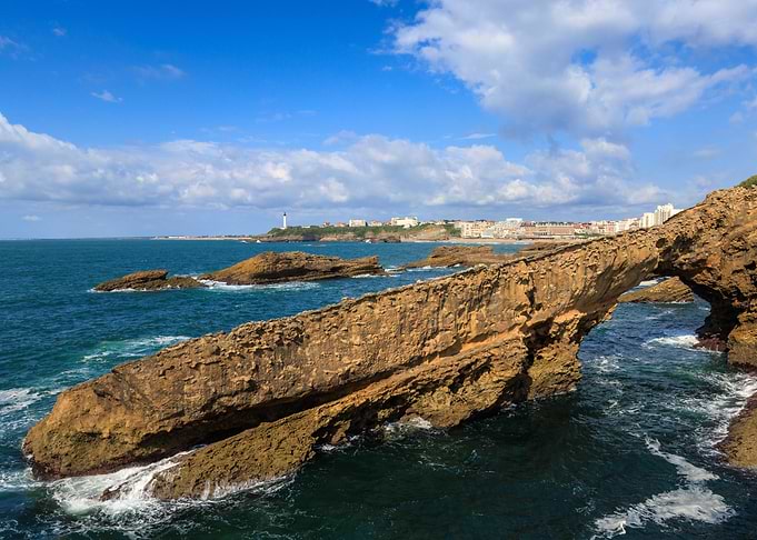 Rocher de la Vierge in Biarritz