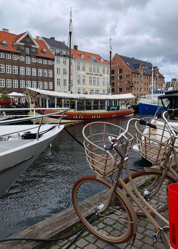 Bicycles at Nyhavn Canal Copenhagen