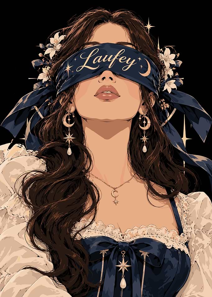 Laufey Celestial Blindfold Portrait