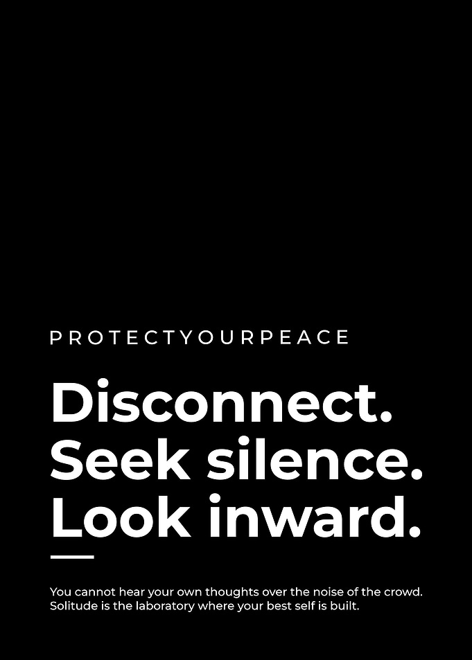 Protect Your Peace Inspirational Quote Poster