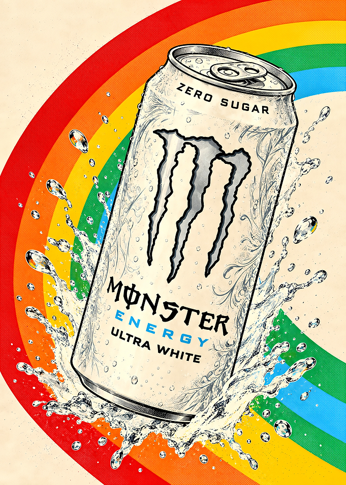 Monster Energy Ultra White Can