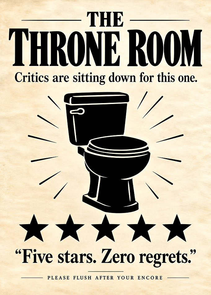 The Throne Room Bathroom Poster