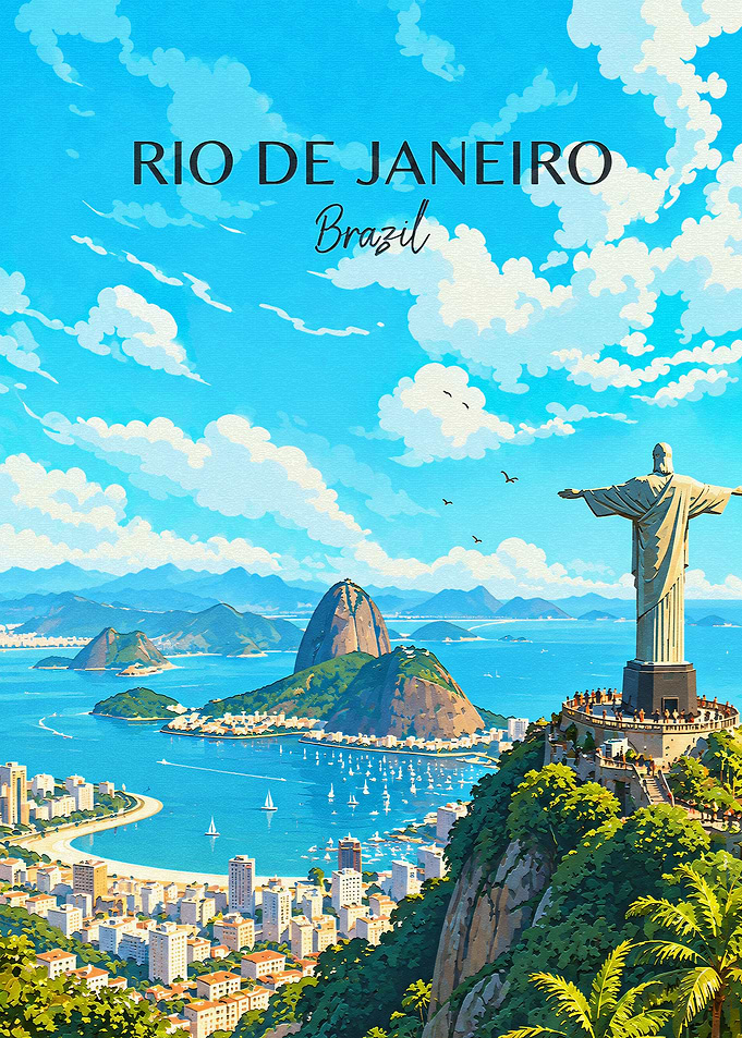 Rio de Janeiro Travel Poster