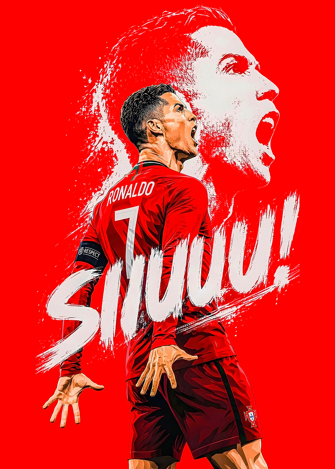 Cristiano Ronaldo SIUUU Poster