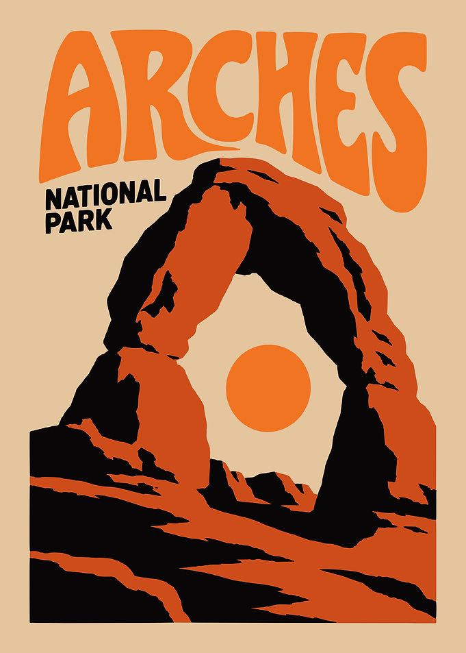Arches National Park Vintage Poster