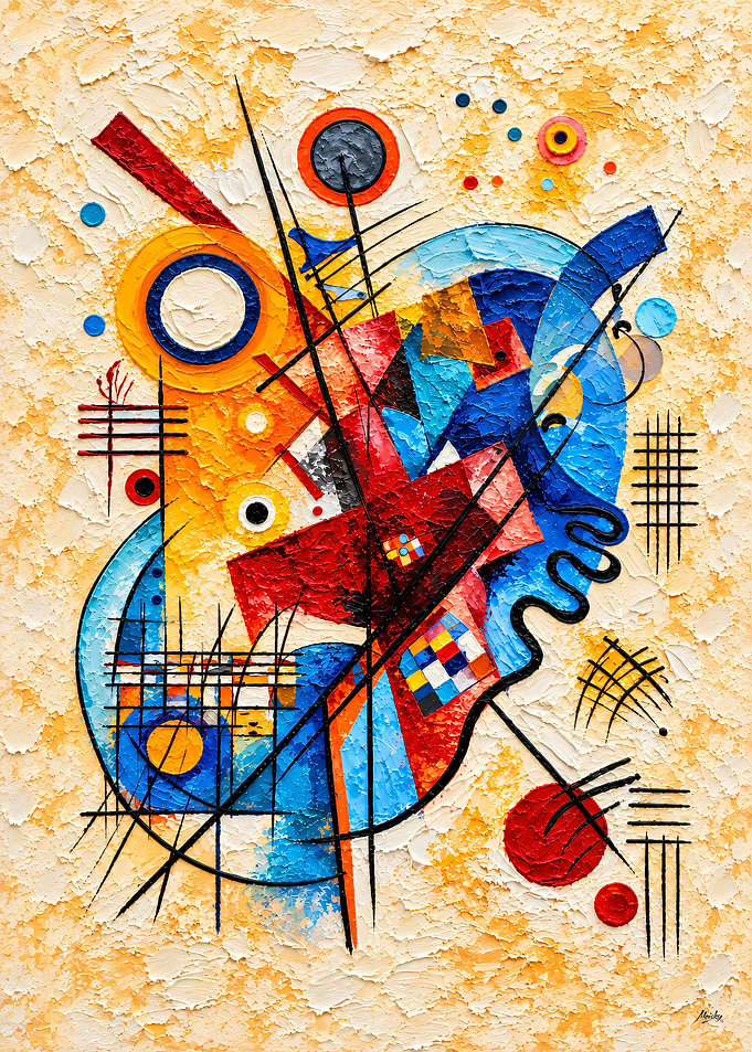 Geometry in Flux No. 09 - Textured Geometric Abstract