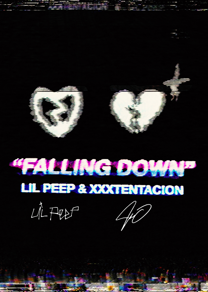 Falling Down Lil Peep XXXTentacion Poster