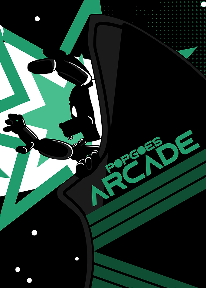 Popgoes Arcade Game Poster