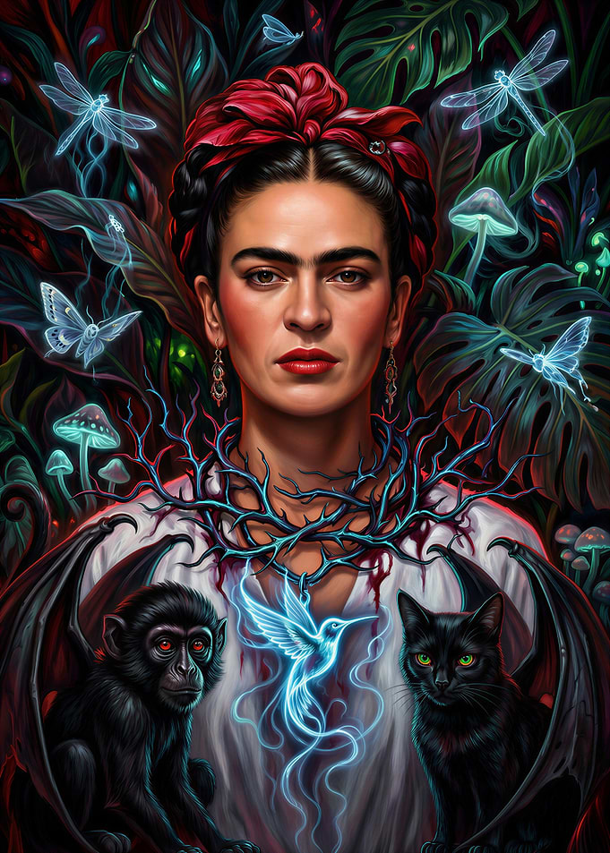 Frida Kahlo Fantasy Portrait