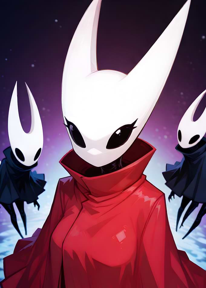 Hornet and Vessels from Hollow Knight