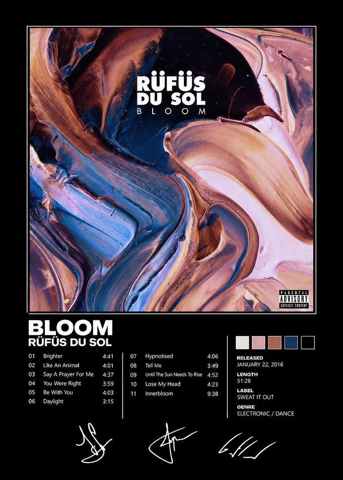 Rüfüs Du Sol Bloom Album Poster