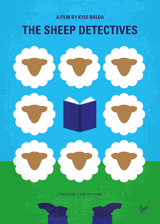 The Sheep Detectives Minimalist Poster