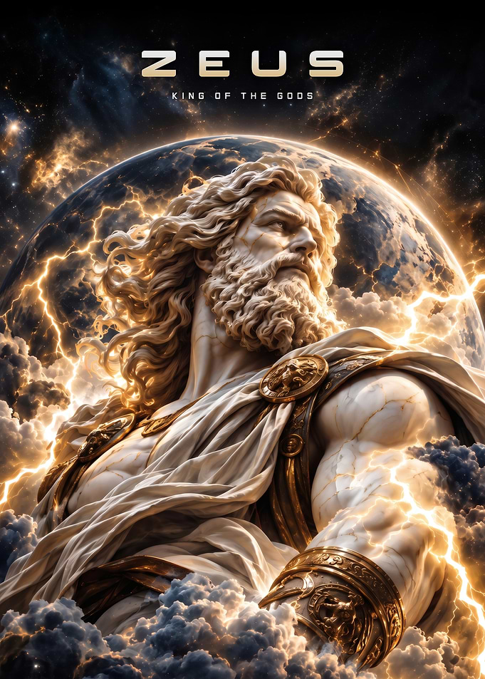 Zeus King of the Gods Poster