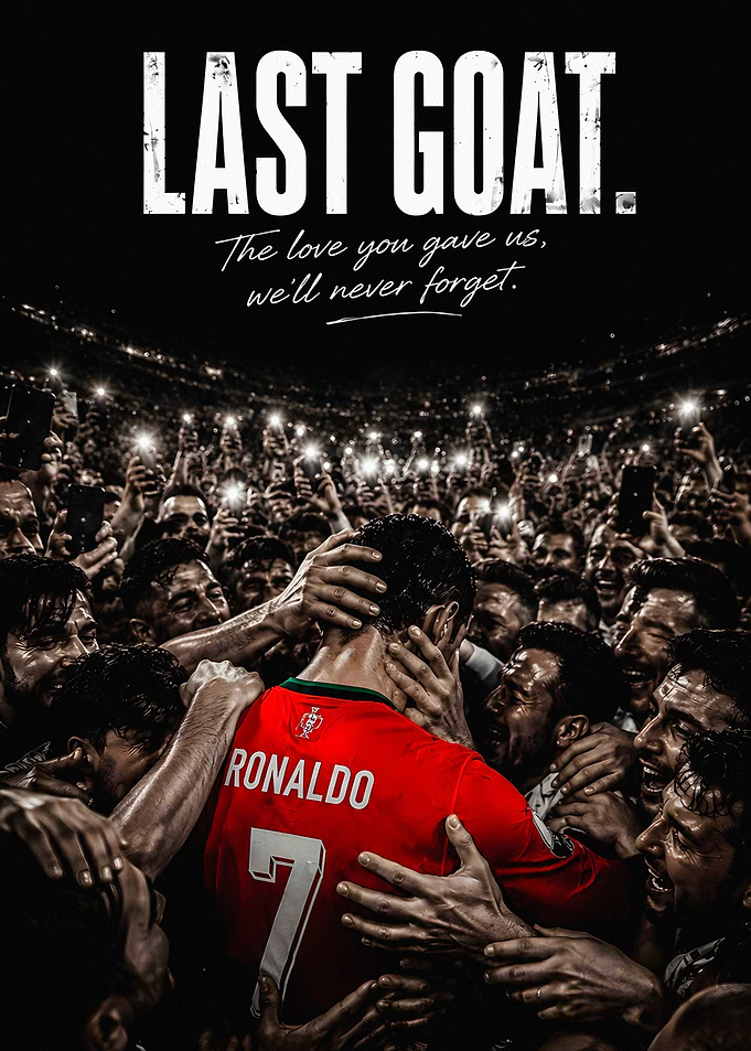 Cristiano Ronaldo Last GOAT Tribute Poster