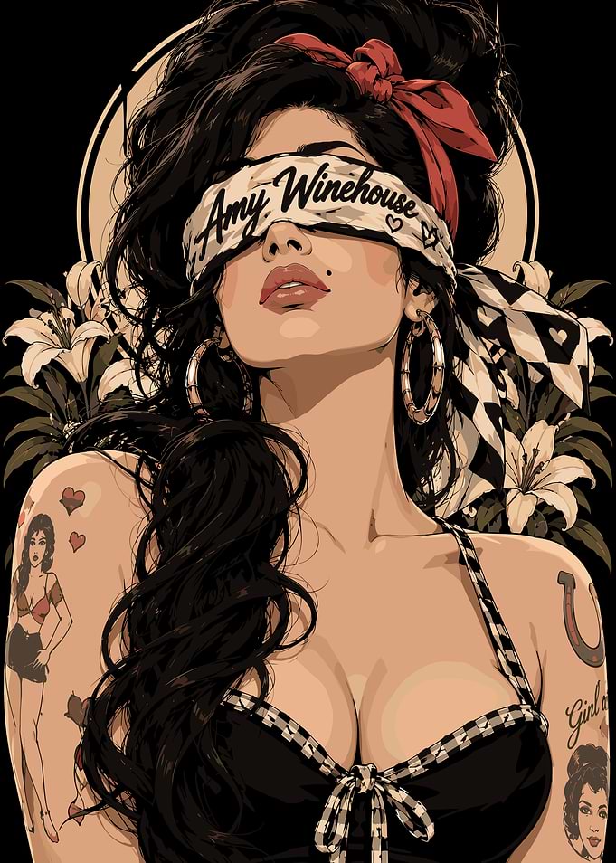 Amy Winehouse Portrait Illustration