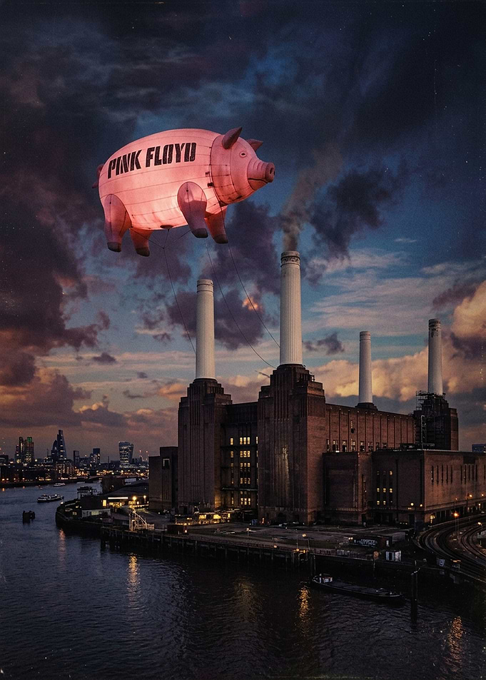 Pink Floyd Animals Album Cover Art
