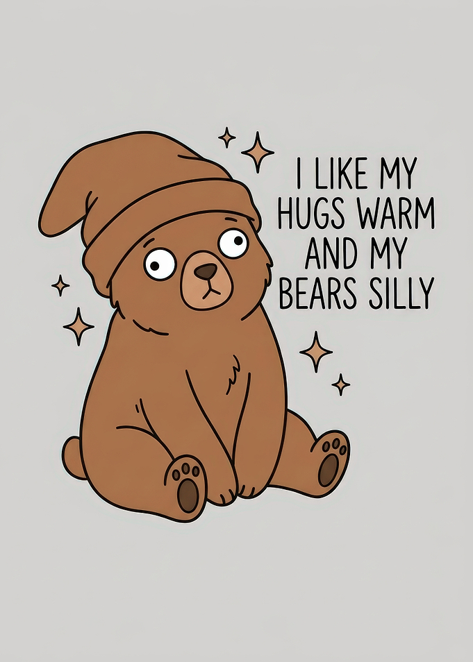 Silly Bear Hugs Illustration